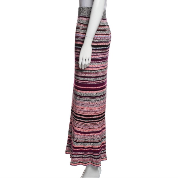 Tanya Taylor Knit Maxi Multi-Striped Skirt Size Large - Picture 2 of 3